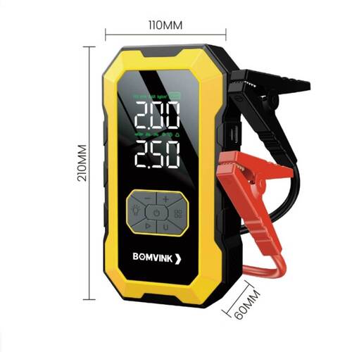Auxiliar de partida portátil com compressor integrado e acessórios - BOM-8923 Auxiliar de partida portátil com compressor integrado e acessórios - BOM-8923