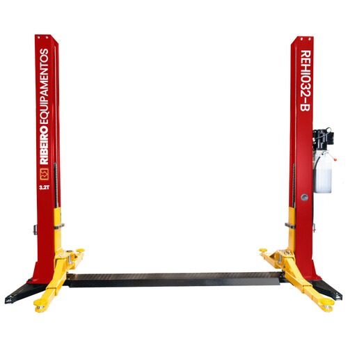 Elevador automotivo 3,2T com base double lock monof�sico vermelho - REHI032-B  220V