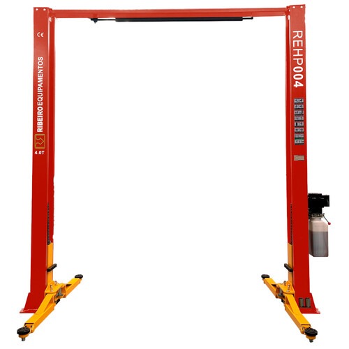 Elevador automotivo pórtico 4T double lock monofásico vermelho - REHPI04 220V Elevador automotivo pórtico 4T double lock monofásico vermelho - REHPI04 220V