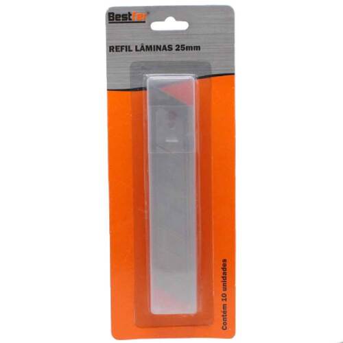 Lâmina para estilete 25 mm com 10 peças - BFH2835 Lâmina para estilete 25 mm com 10 peças - BFH2835