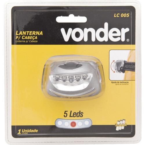 Lanterna de cabe�a com 5 leds e 20 l�mens - LC 005