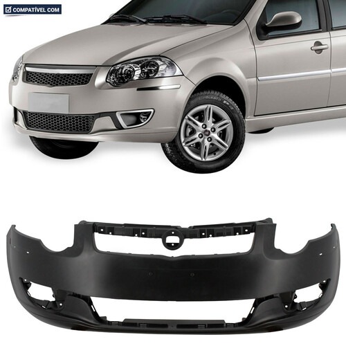 Para-choque Palio Weekend 2013 a 2020 dianteiro preto liso - 3469 Para-choque Palio Weekend 2013 a 2020 dianteiro preto liso - 3469