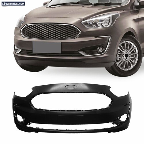 Para-choque Ka Hatch Sedan 2019 a 2022 dianteiro preto com e sem farol - 2671-E Para-choque Ka Hatch Sedan 2019 a 2022 dianteiro preto com e sem farol - 2671-E