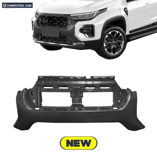 Para-choque Strada Edizione Ranch Ultra 2023 a 2025 dianteiro preto central - 3348