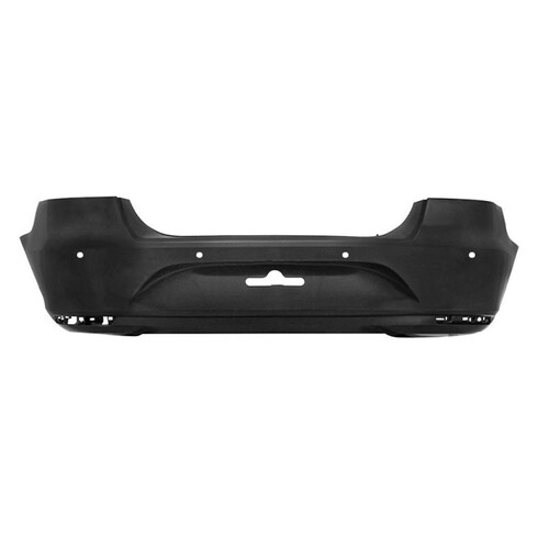 Para-choque Voyage G6 2013 a 2023 traseiro preto liso com furo para sensor - 6667