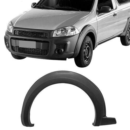 Moldura para-lama Strada Working/Trakking 2014 a 2017 traseiro direito cinza texturizado - 3580