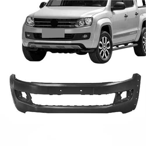 Para-choque Amarok 2010 a 2016 dianteiro preto liso com grade - 6517 Para-choque Amarok 2010 a 2016 dianteiro preto liso com grade - 6517