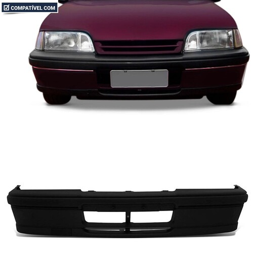Para-choque Monza 1991 a 1996 dianteiro preto sem farol e alma - 1640S