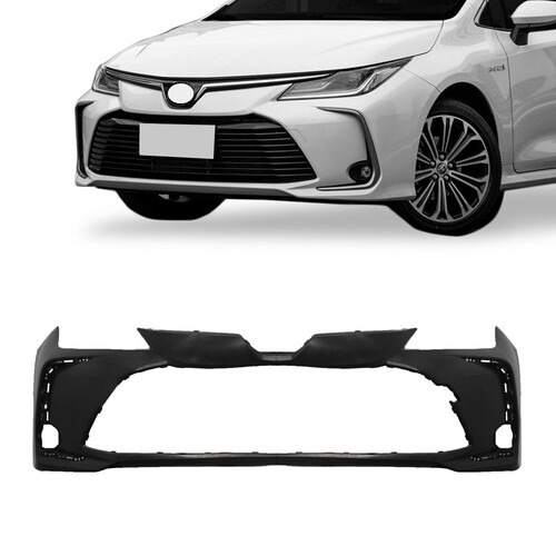 Para-choque Corolla 2019 a 2024 dianteiro preto liso com e sem farol - 7044 Para-choque Corolla 2019 a 2024 dianteiro preto liso com e sem farol - 7044