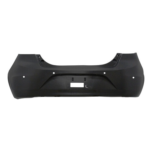 Para-choque KA Hatch 2014 a 2018 traseiro preto com furo para sensor - 2675-E Para-choque KA Hatch 2014 a 2018 traseiro preto com furo para sensor - 2675-E