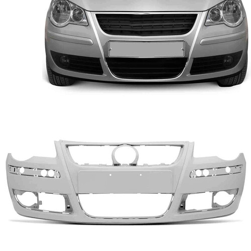Para-choque Polo Sedan/Hatch 2007 a 2012 dianteiro primer com e sem furo para farol - 6118 Para-choque Polo Sedan/Hatch 2007 a 2012 dianteiro primer com e sem furo para farol - 6118