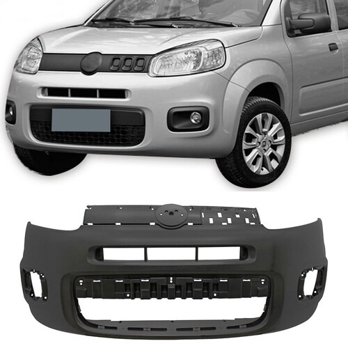 Para-choque Uno Uno Vivace/ Attractive/ Evolution 2014 a 2016 dianteiro preto - 3463 Para-choque Uno Uno Vivace/ Attractive/ Evolution 2014 a 2016 dianteiro preto - 3463