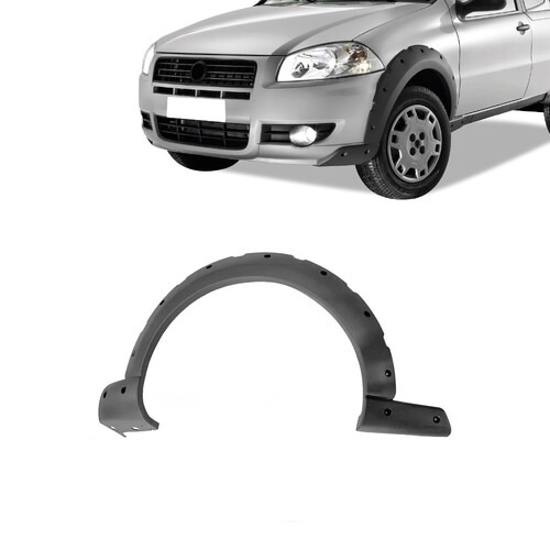 Moldura para-lama Strada Working 2009 a 2013 dianteiro direito cinza texturizado - 3578 Moldura para-lama Strada Working 2009 a 2013 dianteiro direito cinza texturizado - 3578
