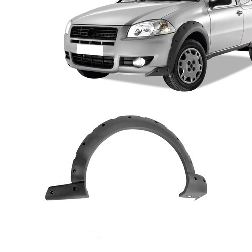 Moldura para-lama Strada Working 2009 a 2013 dianteiro esquerdo cinza texturizado - 3579 Moldura para-lama Strada Working 2009 a 2013 dianteiro esquerdo cinza texturizado - 3579