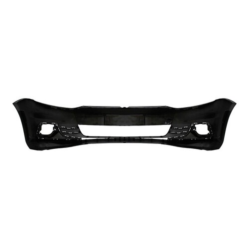 Para-choque Fox/Spacefox 2014 a 2022 dianteiro preto liso com furo para sensor - 6493