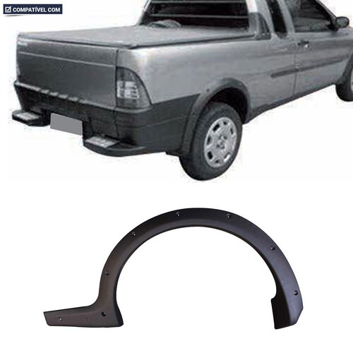 Moldura Strada Adventure Trekking Restyling 2005 a 2008 traseiro preto esquerdo - 3452