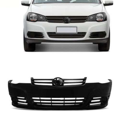 Para-choque Golf 2007 a 2014 dianteiro preto sem farol - 6132