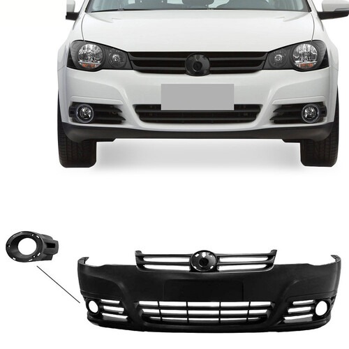 Para-choque Golf 2007 a 2014 dianteiro preto - 6133 Para-choque Golf 2007 a 2014 dianteiro preto - 6133