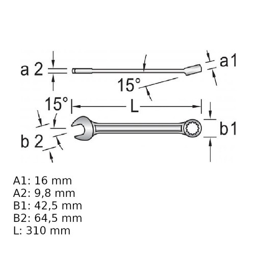 Chave combinada 1.1/16 Chave combinada 1.1/16