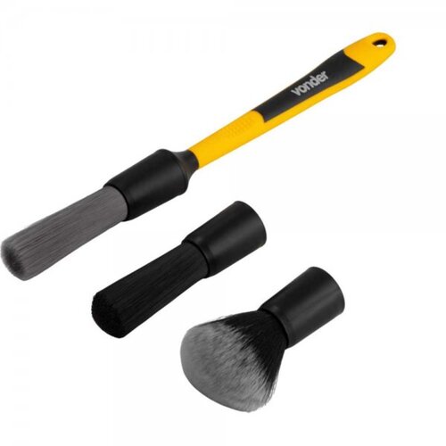 Pincel para detalhamento automotivo com 3 pontas intercambi�veis