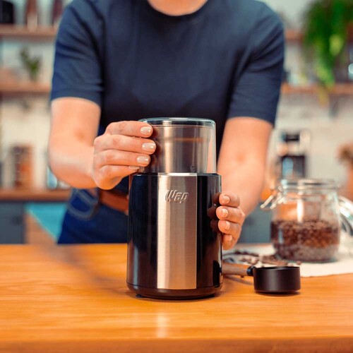 Moedor de café elétrico 200W lâminas em aço inox - WMC200 220V Moedor de café elétrico 200W lâminas em aço inox - WMC200 220V
