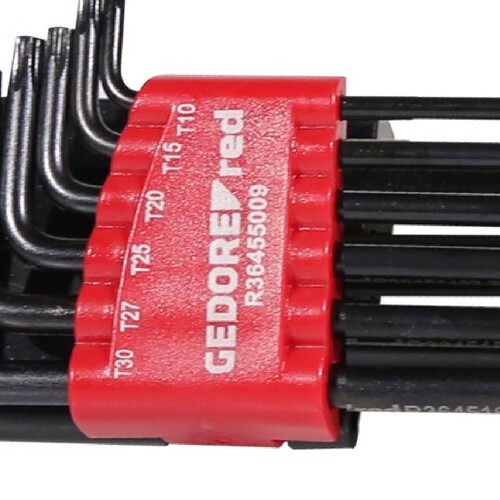 Jogo de chave hexalobular T10 a T50 com 9 pe�as - R36405009
