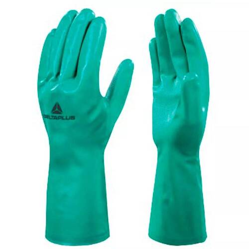Luva de látex nitrílica flocada 33 cm G Luva de látex nitrílica flocada 33 cm G