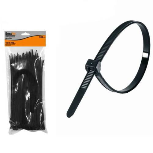 Abra�adeira de nylon 4,8 mm x 30 cm 100 pe�as - BFH1632