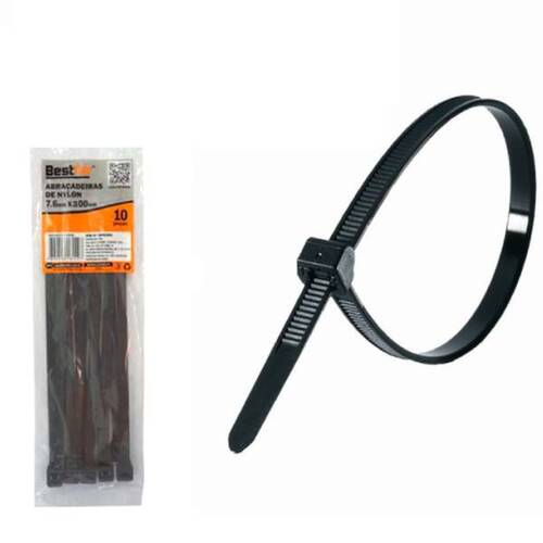 Abraçadeira de nylon 7,6 mm x 30 cm 10 peças - BFH2464 Abraçadeira de nylon 7,6 mm x 30 cm 10 peças - BFH2464