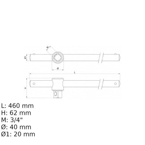 Cabo de força tipo T encaixe 3/4 Cabo de força tipo T encaixe 3/4