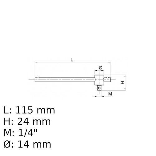 Cabo de força tipo T encaixe 1/4 Cabo de força tipo T encaixe 1/4
