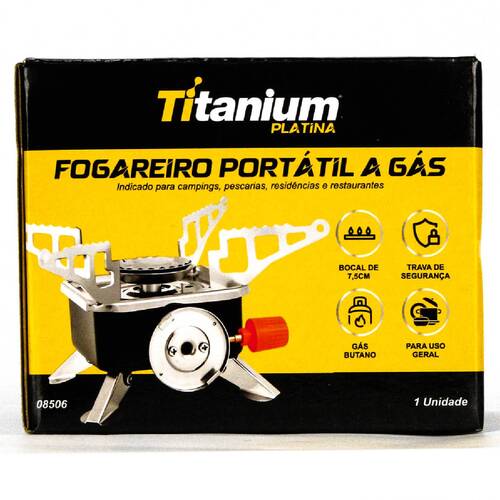 Fogareiro portátil dobrável a gás com acendimento automático - EH-12 Fogareiro portátil dobrável a gás com acendimento automático - EH-12