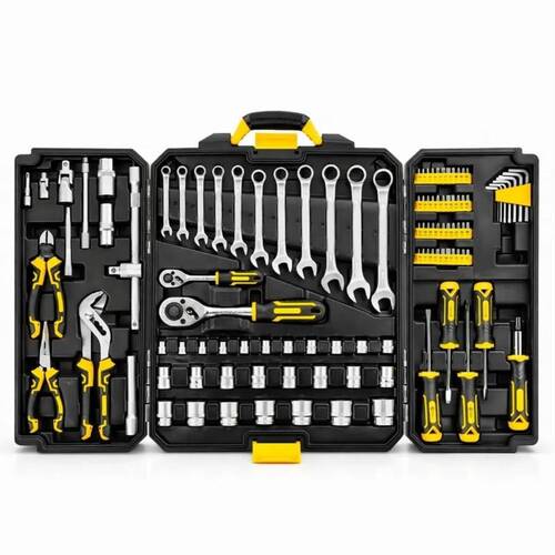 Jogo de ferramentas com 110 peças e maleta dobrável - 8727 Jogo de ferramentas com 110 peças e maleta dobrável - 8727
