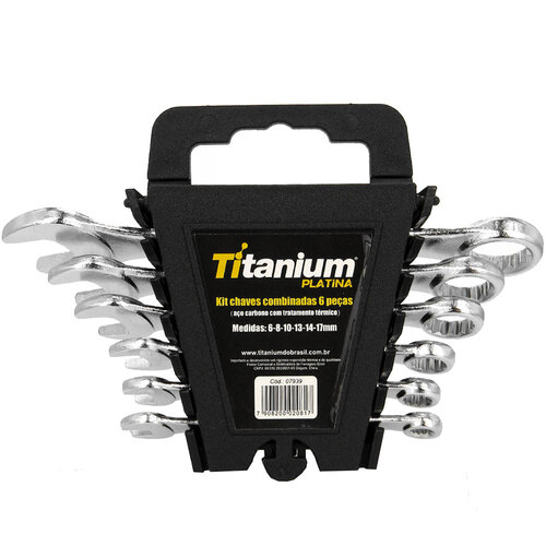Jogo de chave combinada 6 a 17 mm com 6 peças - 7939 Jogo de chave combinada 6 a 17 mm com 6 peças - 7939
