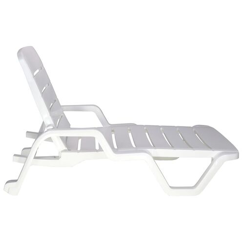 Kit 4 Espregui�adeiras em polipropileno 4 posi��es branca - Leblon