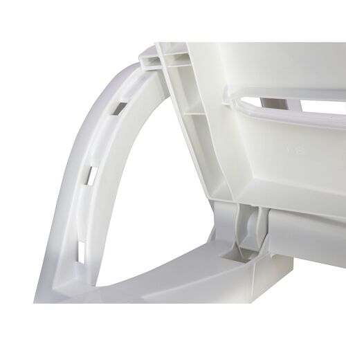 Kit 4 Espregui�adeiras em polipropileno 4 posi��es branca - Leblon