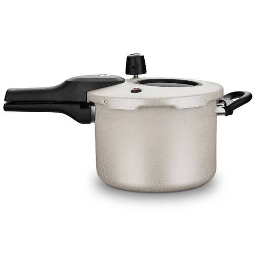 Panela de press�o 4,5 litros com visor e fechamento externo baunilha - 1277