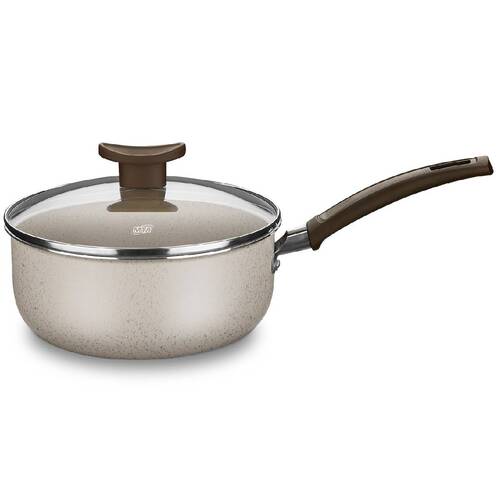 Jogo de panelas antiaderentes 5 pe�as baunilha Aurea - 1275