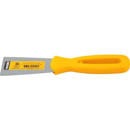 Esp�tula a�o 38 mm com cabo pl�stico l�mina 