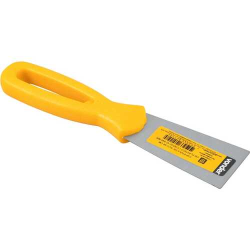 Esp�tula a�o 38 mm com cabo pl�stico l�mina 