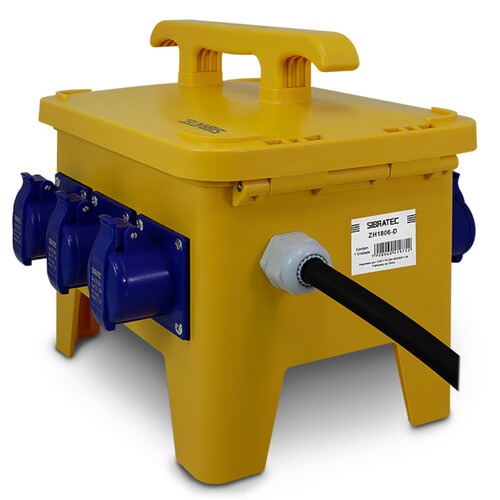 Caixa de tomadas com 8 tomadas 2P+T e 1 plugue 3P+N+T - ZH1806-D