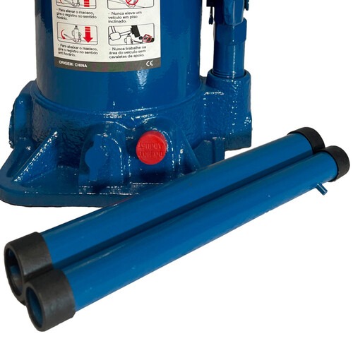 Macaco hidr�ulico tipo garrafa 16 toneladas azul - RMGI016