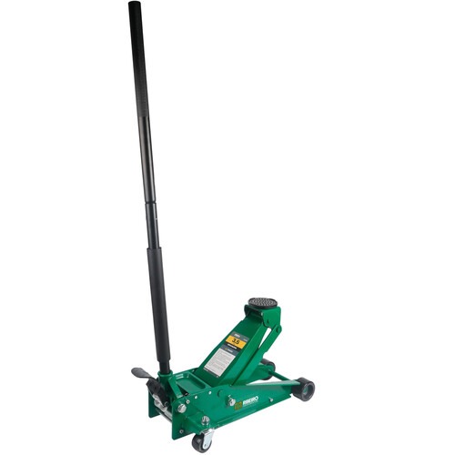 Macaco jacar� hidr�ulico 3,5T verde com rodas de poliuretano - RMJI002