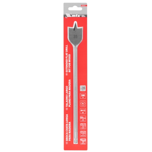 Broca chata longa para madeira 35 x 300 mm - 7040359 Broca chata longa para madeira 35 x 300 mm - 7040359