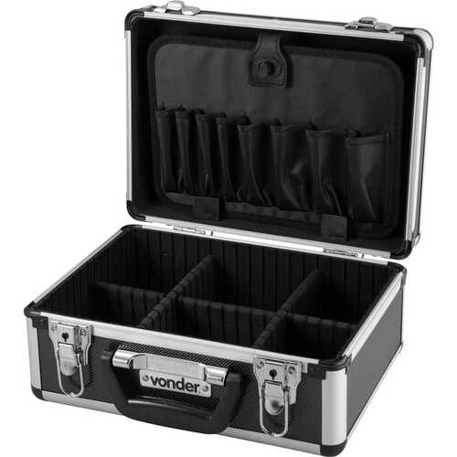 Maleta para ferramentas profissional prata 330 x 250 x 154 mm  - MFV 135