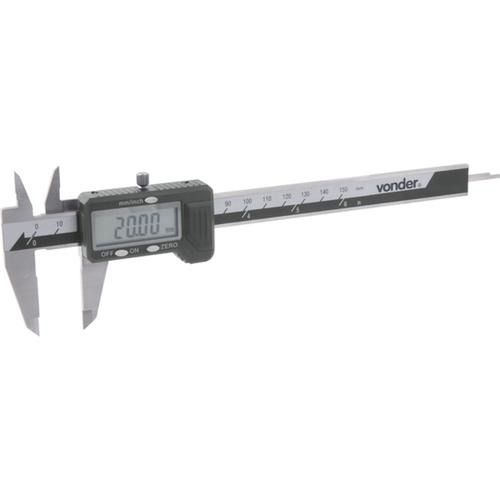 Paqu�metro digital capacidade 150 mm leitura de 0,01 mm - PD 150