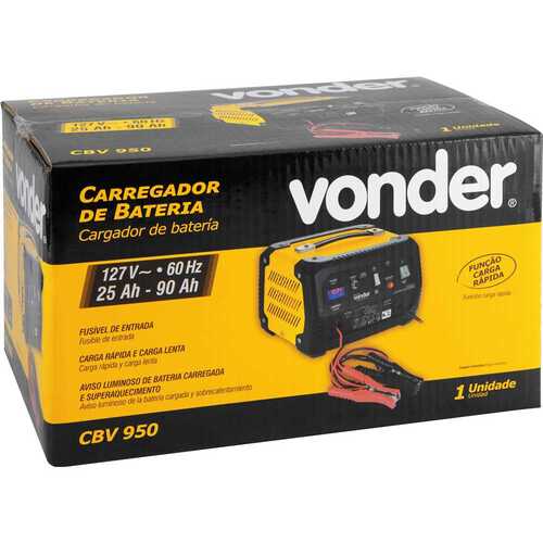 Carregador de bateria port�til 12 volts - CBV950  110V