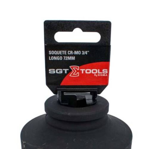 Soquete sextavado de impacto longo 72 mm encaixe 3/4