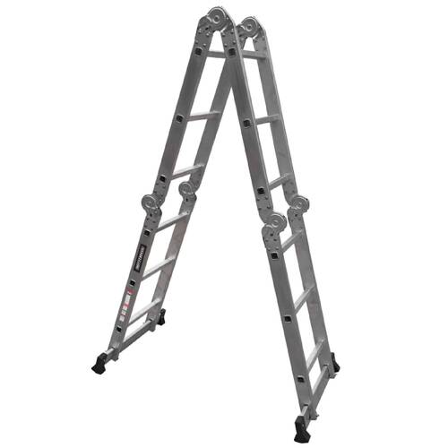 Escada multifuncional de alum�nio 3 x 4 com 12 degraus 11 em 1 - ESC0265RO
