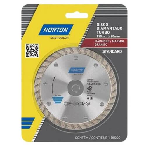 Disco diamantado turbo 110 mm para M�rmore - Standard